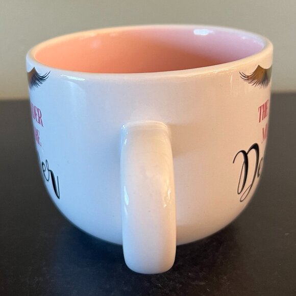 THE BAGS UNDER MY EYES ARE DESIGNER Mug / Bowl ~ Long Metallic Gold Eyelashes - Picture 4 of 7